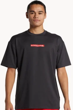 Quiksilver Mens DNA Clicker Logo Short Sleeve Suntop