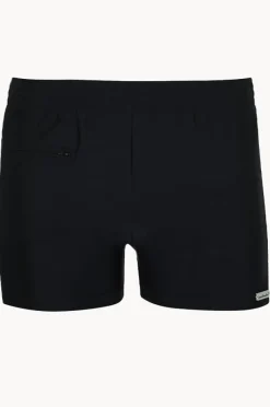 Wavebreaker Mens Geo Splice Zip Swim Short