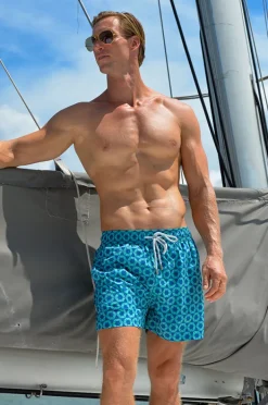 Pier St. Barth Mens Hexa Swim Short