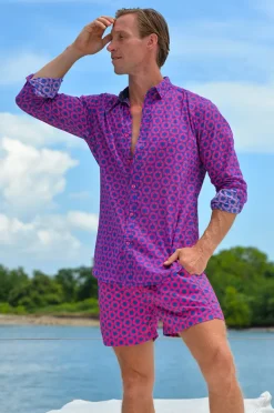 Pier St. Barth Mens Hexa Swim Short