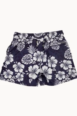 Pier St. Barth Mens Hibiscus Swim Short