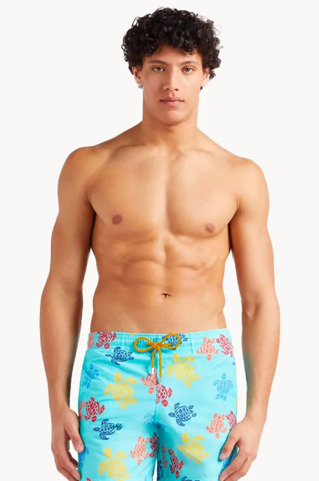 Vilebrequin Mens Knit Turtle Swim Short