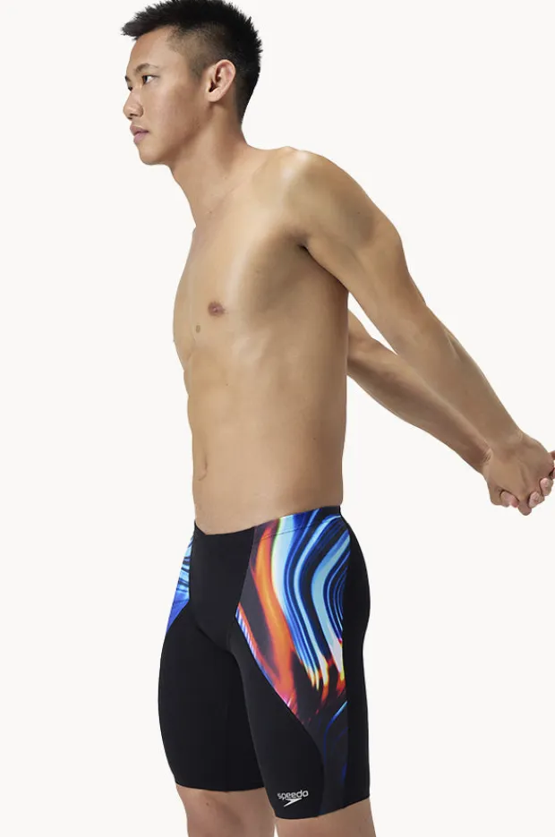 Speedo Mens Lava Blur Digital V-cut Jammer