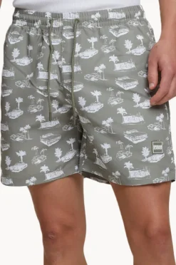 Urban Classics Mens Pattern Swim Short