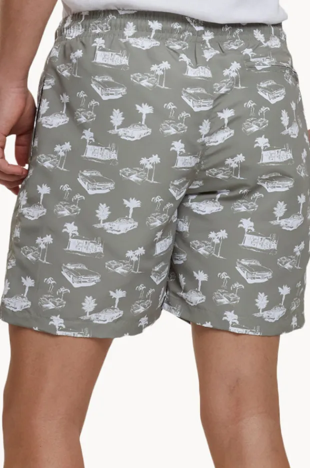 Urban Classics Mens Pattern Swim Short