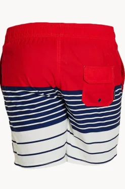 Coast Mens Sorrento Panel Stripe Boardshort