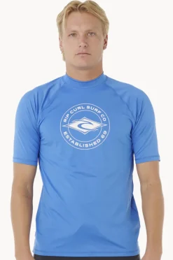 Rip Curl Mens Stapler Short Sleeve Suntop
