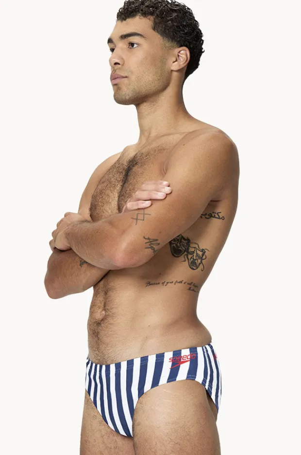 Speedo Mens Stripe Brief