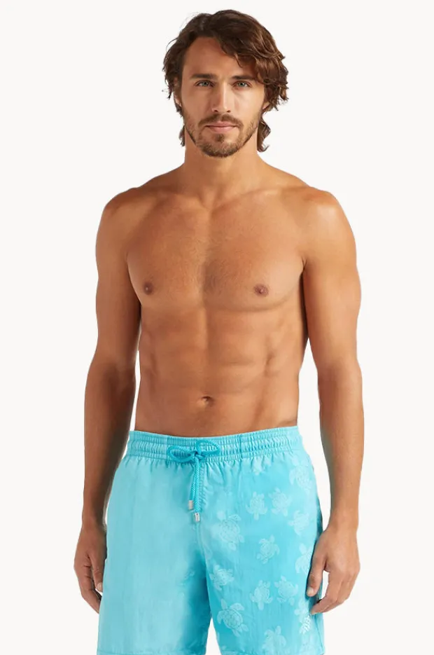 Vilebrequin Mens Turtle Water Reactive Swim Short