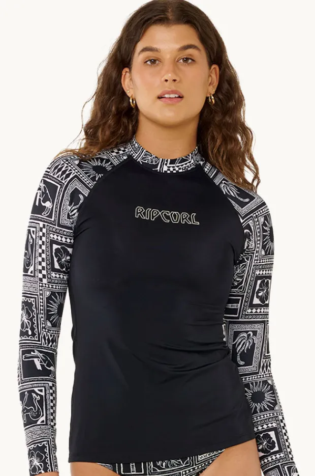 Women Rip Curl Mermaid Beach Long Sleeve Suntop