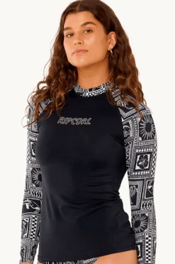 Women Rip Curl Mermaid Beach Long Sleeve Suntop