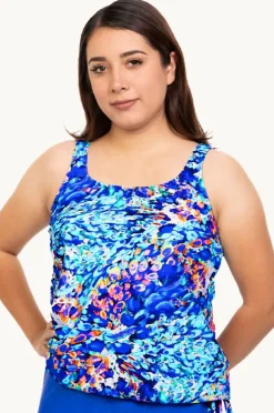 Women T.h.e. Swimwear Mermaids Cove Blouson Tankini Separate