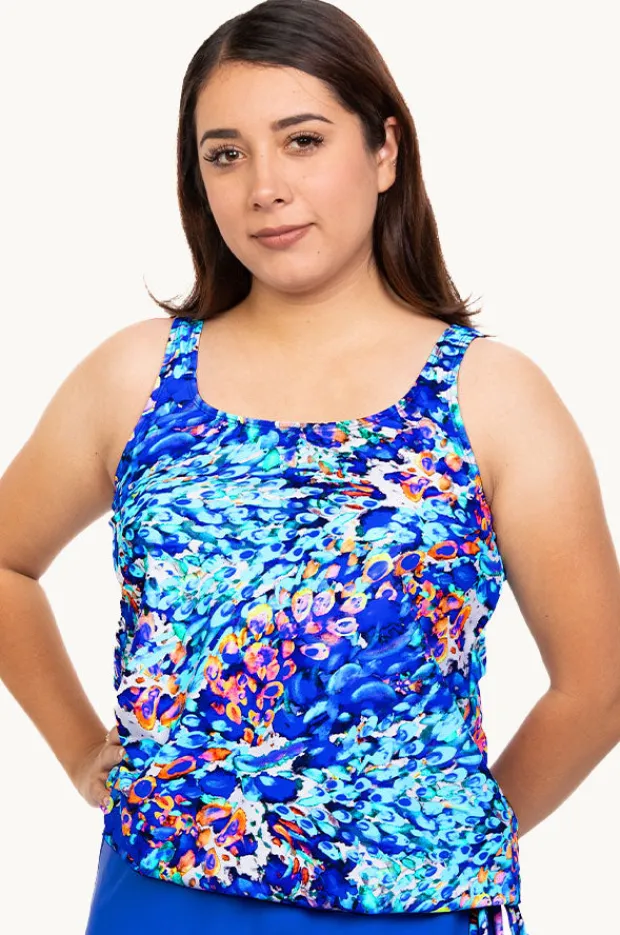 Women T.h.e. Swimwear Mermaids Cove Blouson Tankini Separate