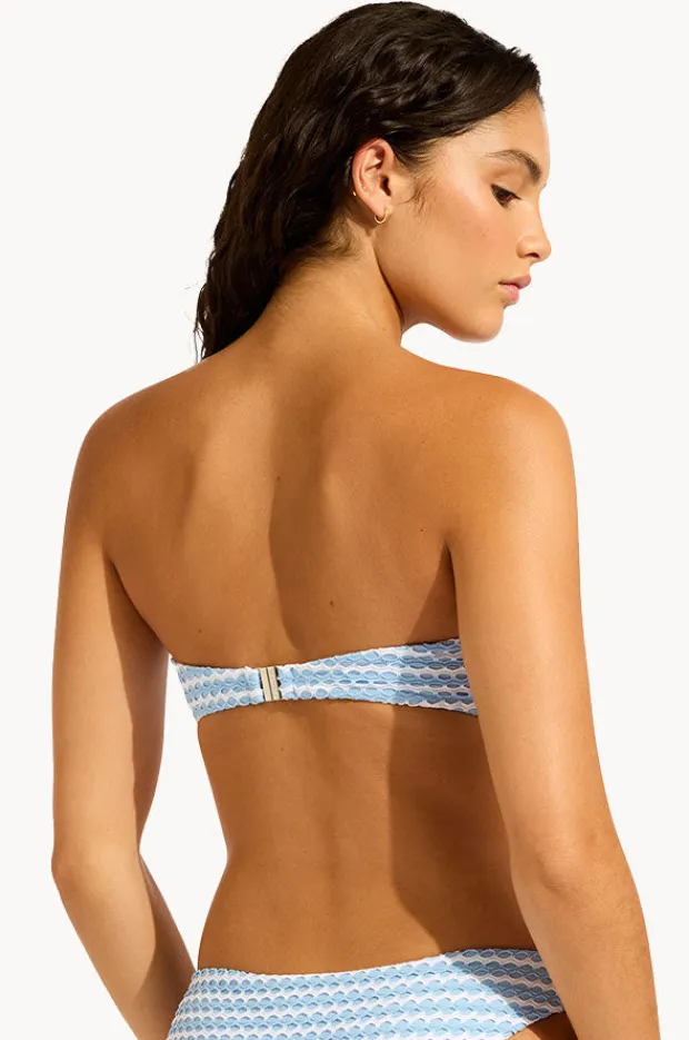 Women Seafolly Mesh Effect Bustier Bandeau