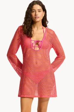 Women Seafolly Mesh Effect Cover Up