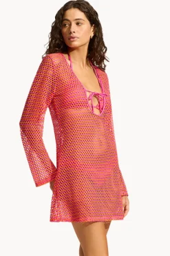 Women Seafolly Mesh Effect Cover Up