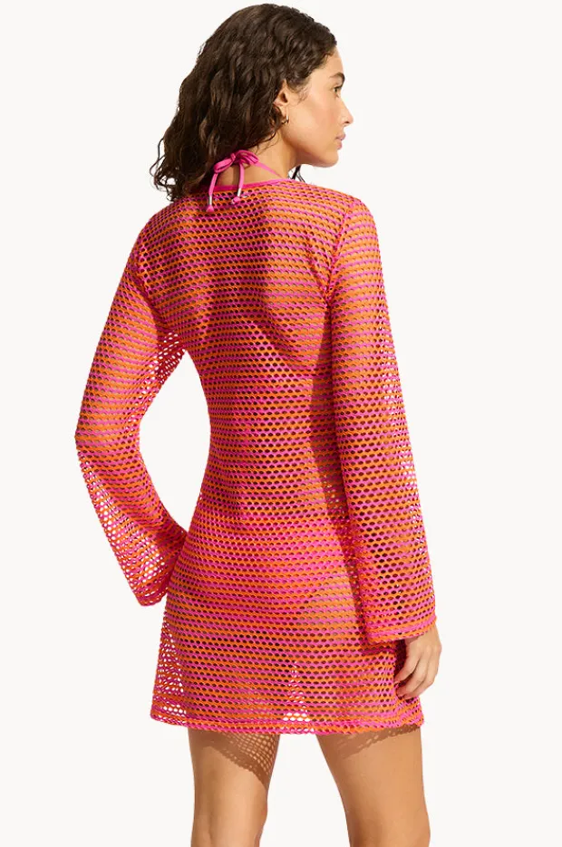 Women Seafolly Mesh Effect Cover Up