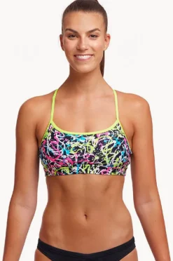 Women Funkita Messed Up Swim Crop Top
