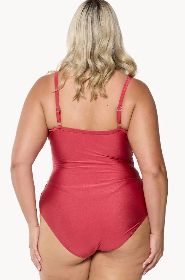 Women Capriosca Metallic Criss Cross One Piece