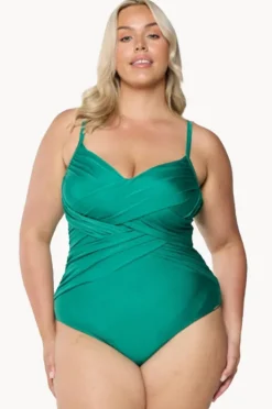 Women Capriosca Metallic Criss Cross One Piece