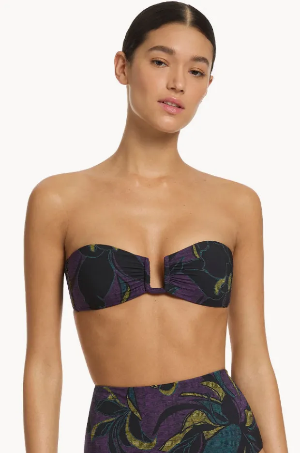 Women Jets Midnight Tropical Bandeau