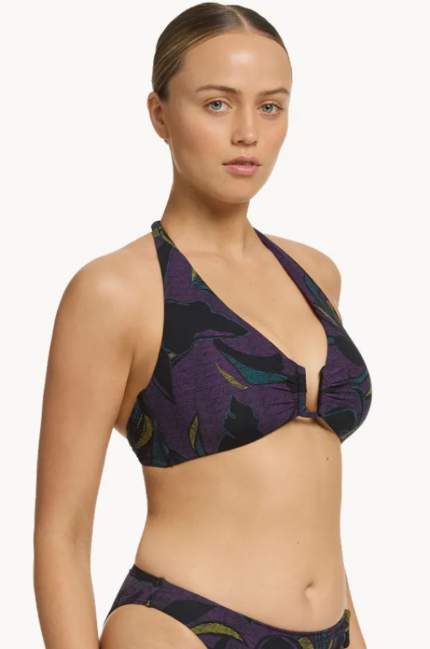 Women Jets Midnight Tropical D/DD Cup Cut Out Top