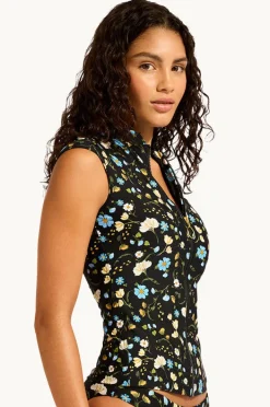 Women Seafolly Modern Romance Cap Sleeve Suntop