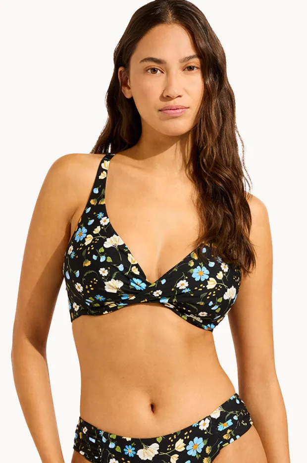 Women Seafolly Modern Romance F Cup Wrap Front Bra