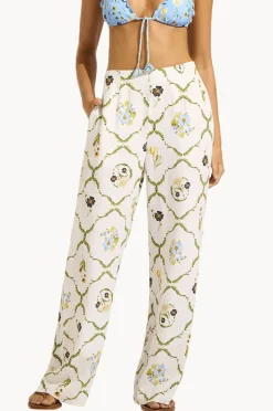 Women Seafolly Modern Romance Tailored Wide Leg Pant