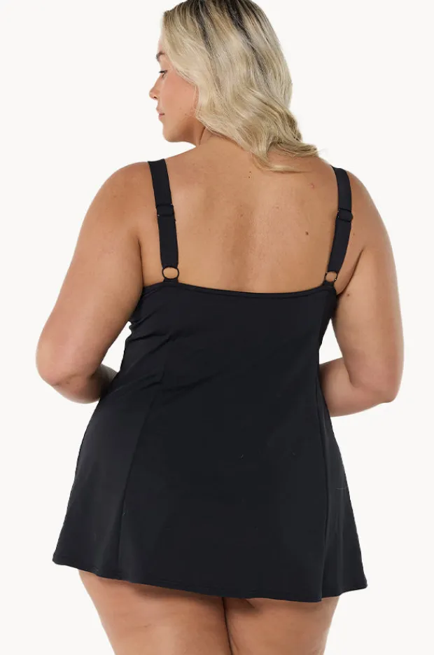 Women Capriosca Mono Paisley Wide Strap Swim Dress
