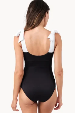 Women Une Piece Monochrome Texture Classic Square Neck One Piece