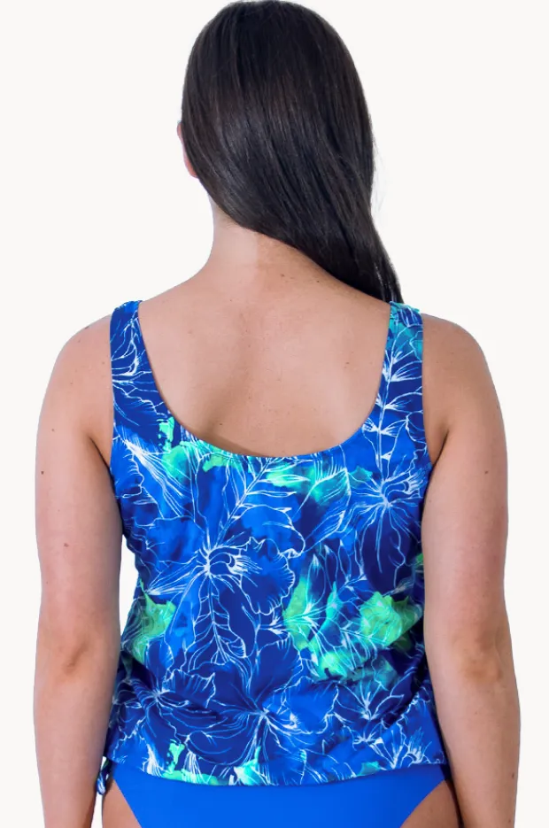 Women T.h.e. Swimwear Nantucket D/DD Cup Blouson Tankini Separate