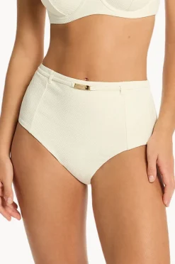Women Sea Level Nautique Panelled High Waist Pant
