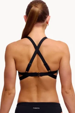 Women Funkita Nights Rose Hi Light Swim Top