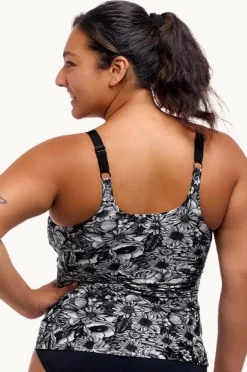Women Funkita Nights Rose Scoop Neck Tankini Separate
