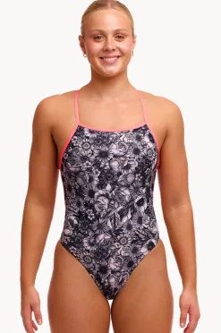Women Funkita Nights Rose Tie Me Tight One Piece