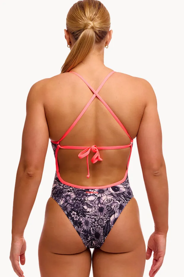 Women Funkita Nights Rose Tie Me Tight One Piece