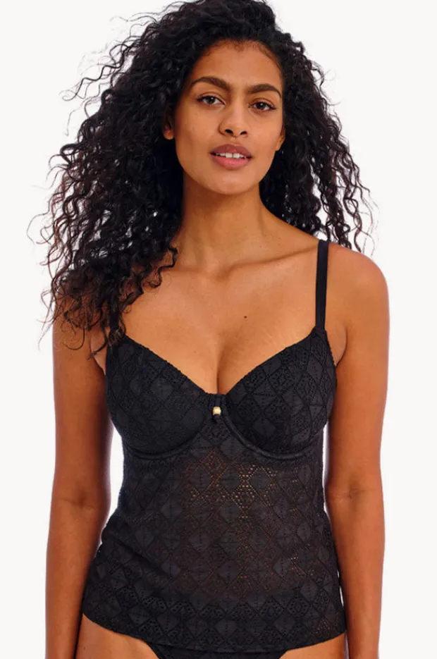 Women Freya Nomad Nights F Cup Plunge Tankini Separate
