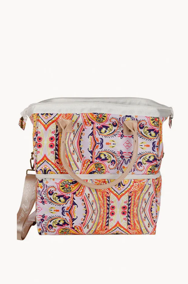 Women Good Vibes Nomad Paisley Picnic Cooler Bag