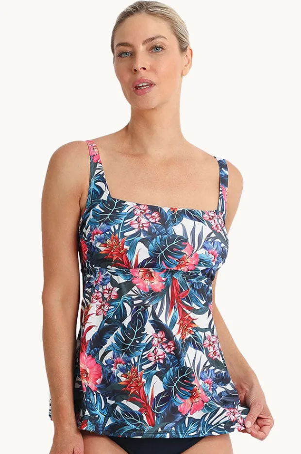 Women Poolproof Oasis DD/E Cup Square Neck Tankini Separate