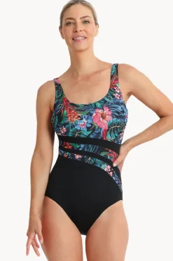 Women Poolproof Oasis DD/E Cup Wave Spliced One Piece