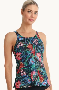 Women Poolproof Oasis High Neck Tankini Separate