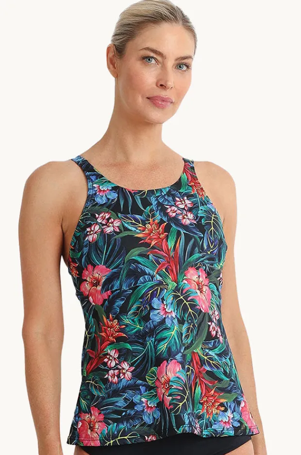 Women Poolproof Oasis High Neck Tankini Separate