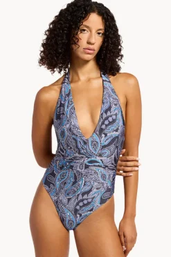 Women Jets Oasis Paisley Plunge One Piece