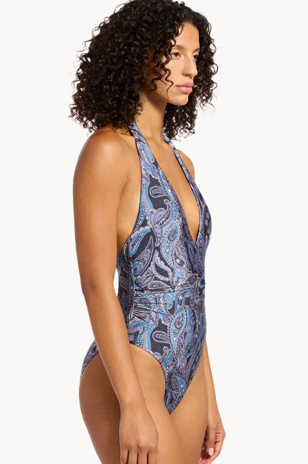 Women Jets Oasis Paisley Plunge One Piece