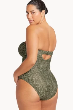 Women Artesands Onda Perspective Botticelli D/DD Cup Bandeau One Piece