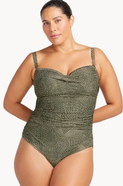 Women Artesands Onda Perspective Botticelli D/DD Cup Bandeau One Piece