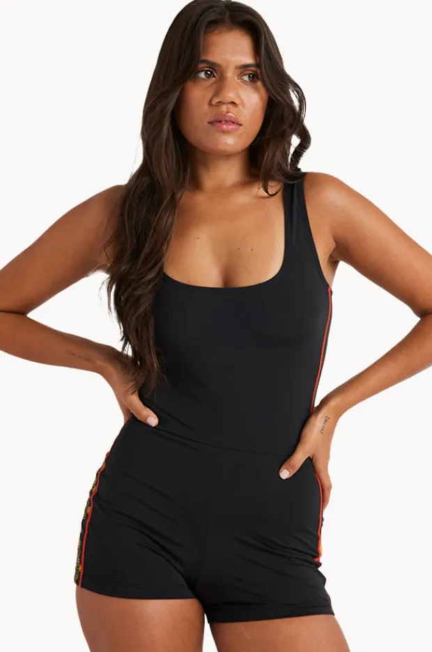 Women Billabong Otis Sand Dune Retro Boyleg One Piece