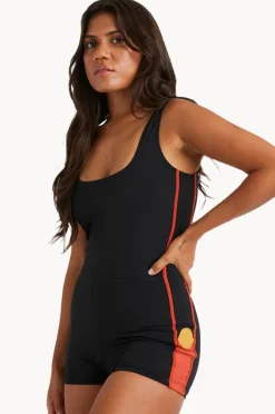 Women Billabong Otis Sand Dune Retro Boyleg One Piece