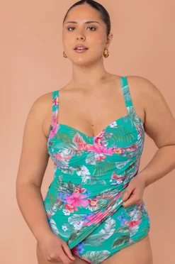 Women Sea Level Pacifico Twist Front Tankini Separate